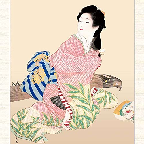 上村松園 「娘深雪」 ミクストメディア 絵画 Amazon.co.jp: 日本の名画 上村松園 娘深雪（むすめみゆき） F8